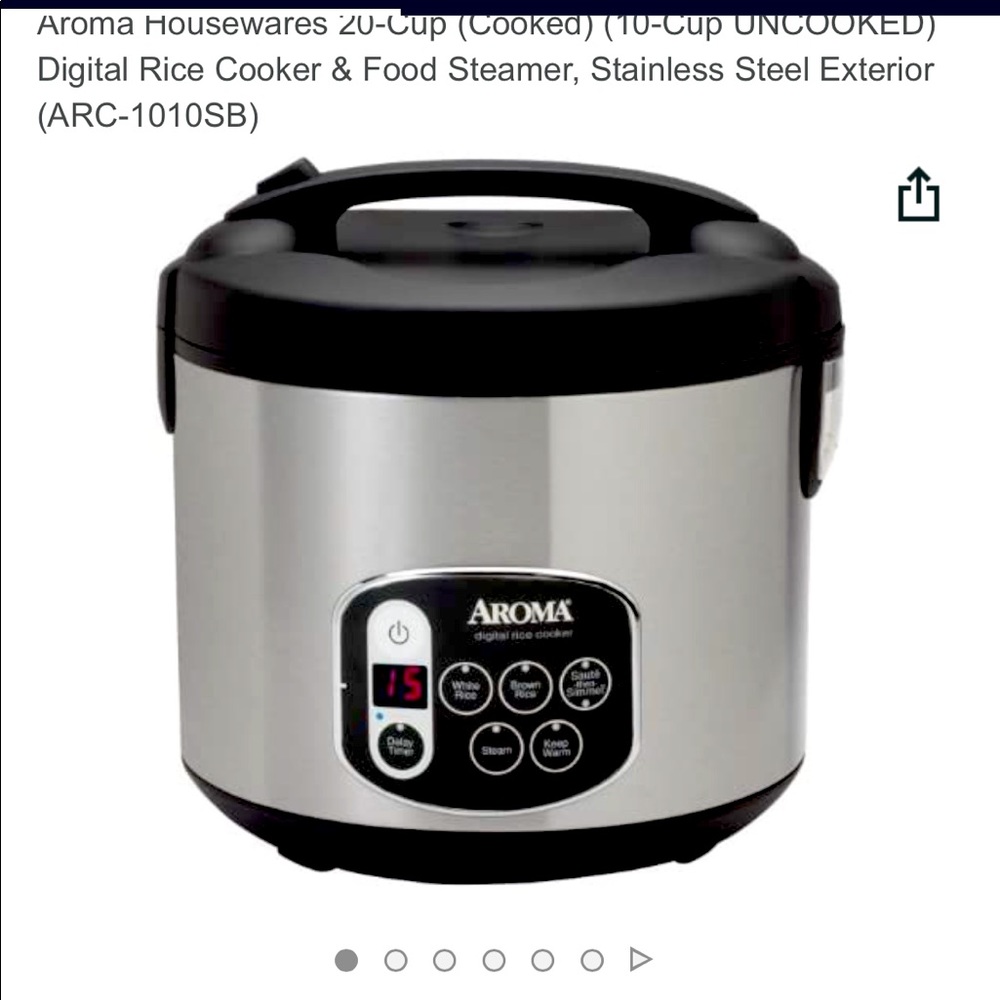 Aroma rice Digital Rice Cooker with booklet included. Used twice.